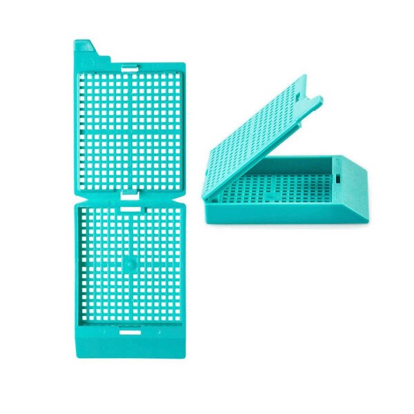 One Piece Biopsy Cassette, aqua